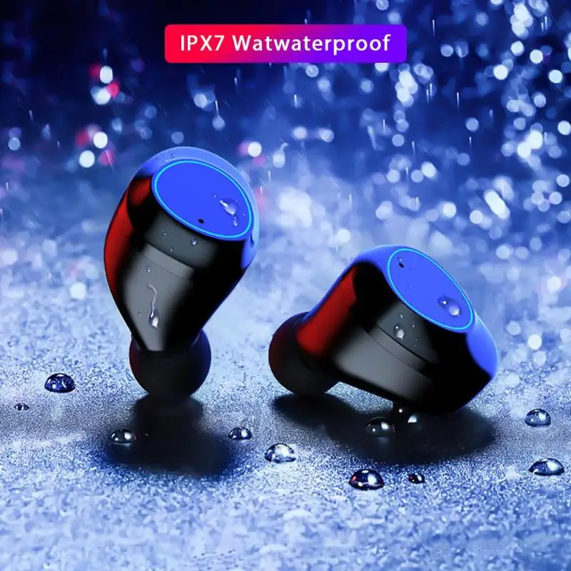 G03 TWS Bluetooth наушники Беспроводная Спортивная гарнитура IPX7 водонепроницаемый в уши портативный интеллектуальный шумоподавитель сенсорные наушники