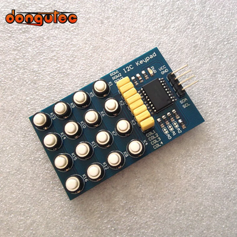 Módulo Teclado Matriz 4x3 (12 Teclas) Para Microcontroladores - Incluye Dígitos 0-9, * Y # - 70x52x9 Mm