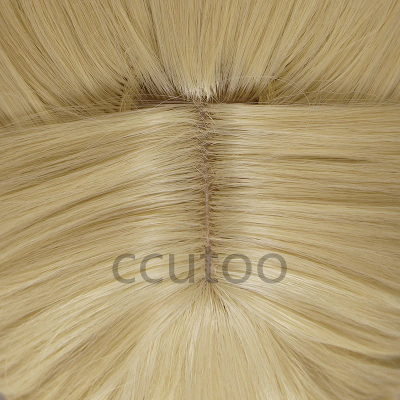 Resistente ao Calor Peruca de Cabelo Sintético + Peruca Boné + Fitas Violeta Evergarden Cosplay Perucas Loira Trançado Buns Vermelhas 1 Apliques e perucas