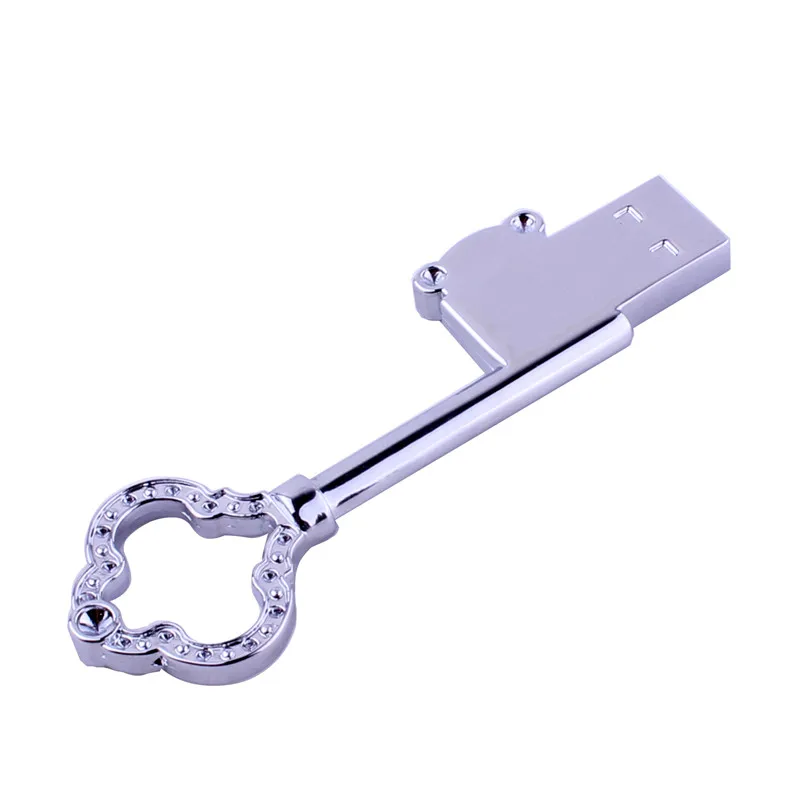 JASTER skeleton key USB флеш-накопитель 4 ГБ 8 ГБ 16 ГБ 32 ГБ Флешка Золотой флеш-накопитель usb 2,0 флеш-карта памяти бесплатный логотип - Цвет: B