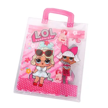 

LOL surprise dolls PVC Children's stationery sets lols bag Original school supplies birthday gifts girls Christmas lol for kids