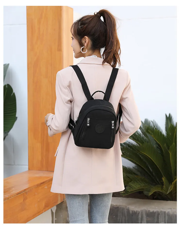 Waterproof Nylon Backpack 20201 New Trend Women Backpack Fashion Shoulder Bag Small Teen Girl School Bag Mochilas Female awesome stylish backpacks