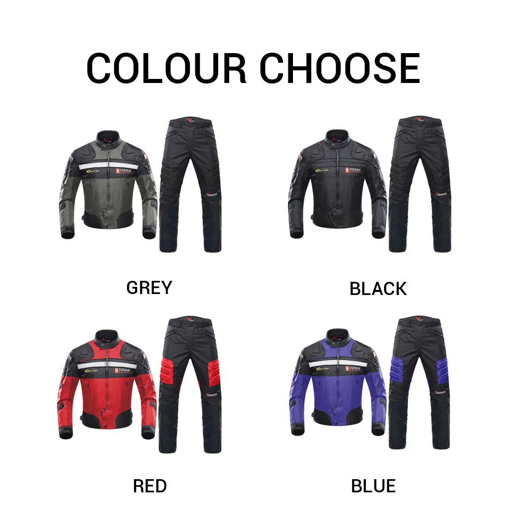 Motorcycle Jacket Pants Suit Waterproof Racing Jacket Protective Motocross Lining Four Seasons Motorcycle Men S-3XL motorcycle jacket motorcycle clothing