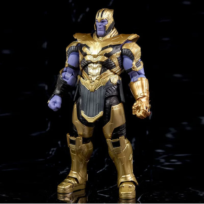2019 чудный Фильм Мстители 4 эндигра SHF Thanos фигурка Бесконечность гаунтлет игрушки подвижные суставы куклы для подарков 18 см