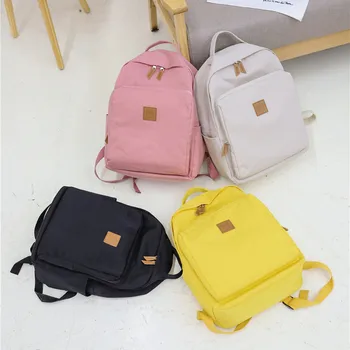 

Backpack School-Bags Elegant Small Luxury Laptop-Bag Shoulder Travel Vintage Casual Women