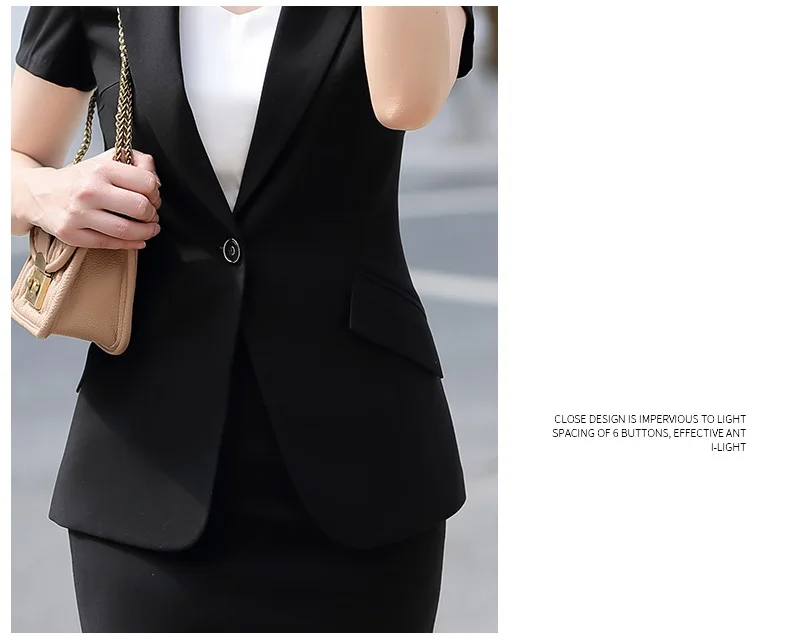 Стиль, летний Серый блейзер для женщин, деловые костюмы с юбкой и пиджаком, комплекты для офисных леди, рабочая одежда, Униформа, OL Стиль s