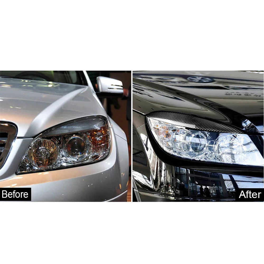 Автомобиль для бровей декоры наклейки для Mercedes Benz W204 C180 C200 C300 C350 C63 08-11