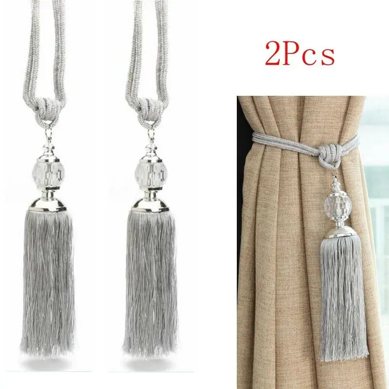 Curtain Holdbacks Rope Tie Backs Tassel Tiebacks Living Room Bedroom Decorate