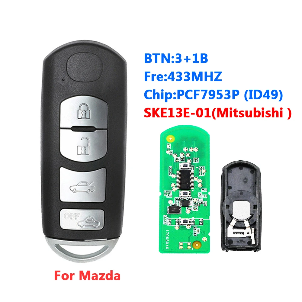

XNRKEY SKE13E-01 3+1B 7953P/ID49 For Mazda CX3/5