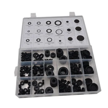 

250PCS/Set Rubber Grommet Firewall Hole Plug Electrical Wire Gasket Assortments Kit Cylinder Valve Water Pip Gaskets