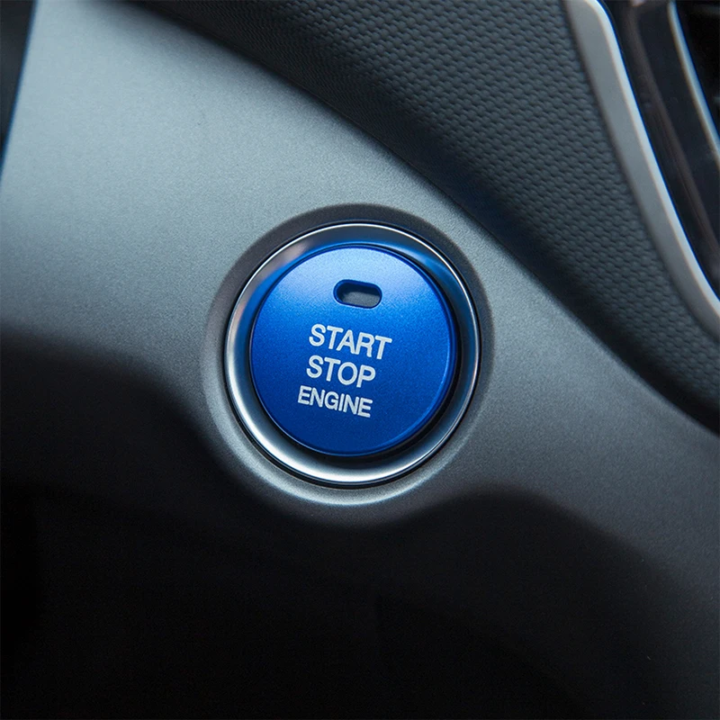 Кнопка запуска двигателя автомобиля заменить крышку стоп переключатель наклейки на ключ автомобильные аксессуары для Hyundai Solaris Accent HC