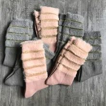 6 пара/лот; корейский стиль; цвет розовый, серый; femme; зимние теплые носки; calzini; уличная одежда для серфинга; компрессионные камуфляжные модные носки kanye