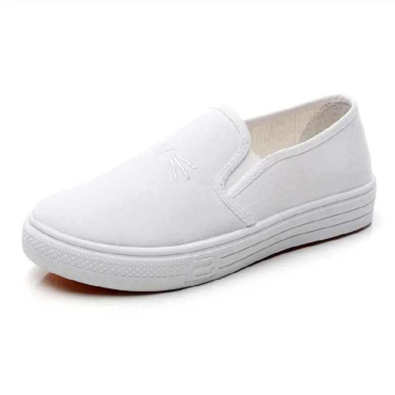 Canvas shoes 2020 spring and summer new canvas one pedal flat flat casual lazy shoes