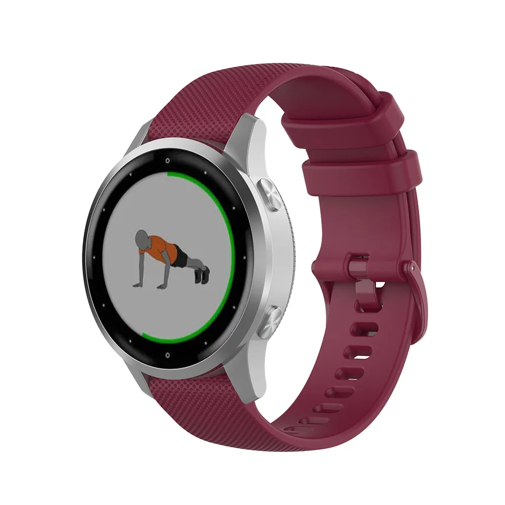 Watch Strap Watchband with Small Plaid for Garmin Vivoactive 4S /Vivomove 3S Watch Band Wristband Bracelet Strap Accessories