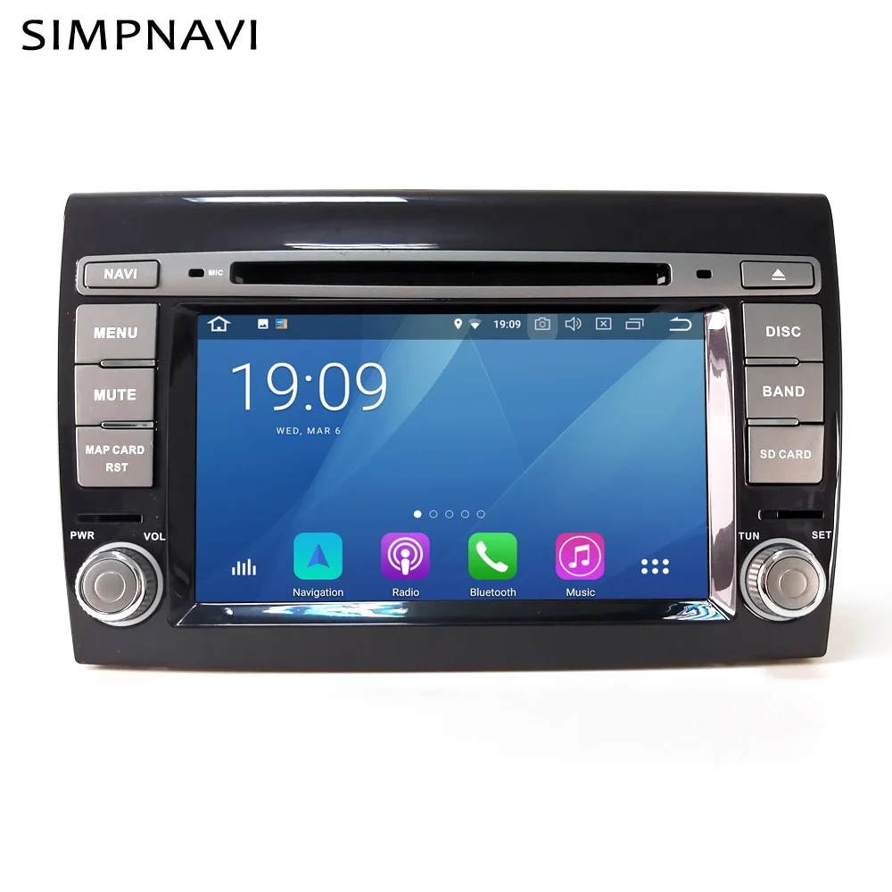 7-дюймовый автомобильный мультимедийный DVD-плеер Rockchip PX6 Android радио для Fiat Bravo 2007-2012