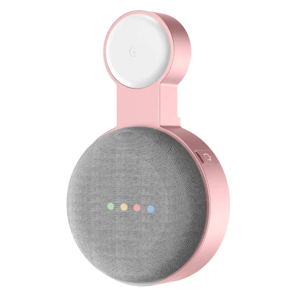 rose gold Настенный держатель Baaletc для Google Home Mini, компактное крепление на розетку, аксессуары для дома, Мини голосовой помощник, динамик - Цвет: rose gold