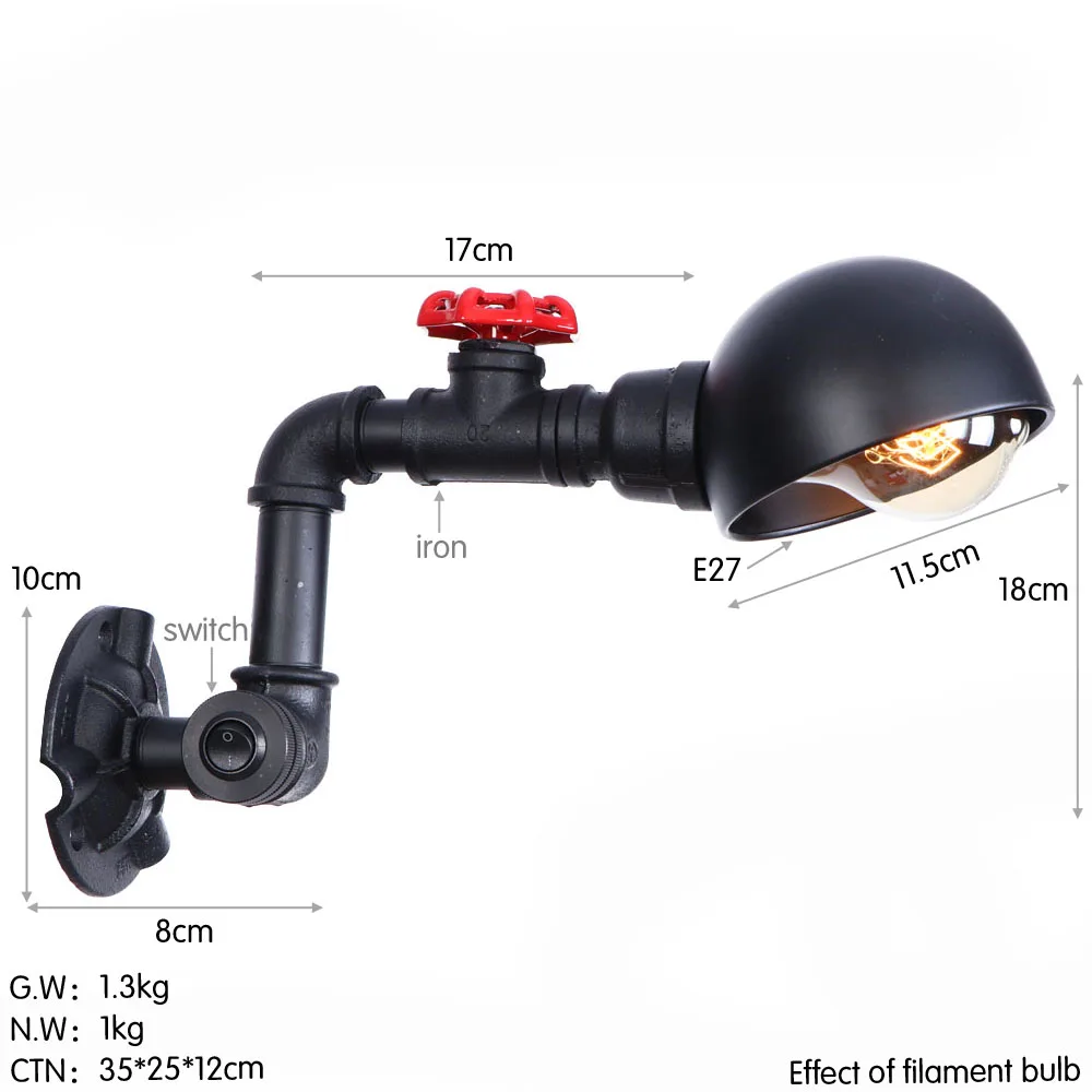 BG306 亚黑 尺寸图 钨丝 英文版