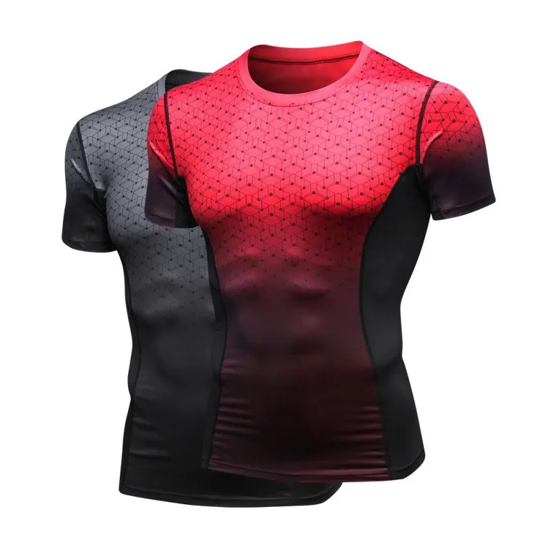

Running Shirt Men Designer Quick Dry T-Shirts Running Slim Fit Tops Tees Sport Men 's Fitness Gym T Shirts Muscle Tee