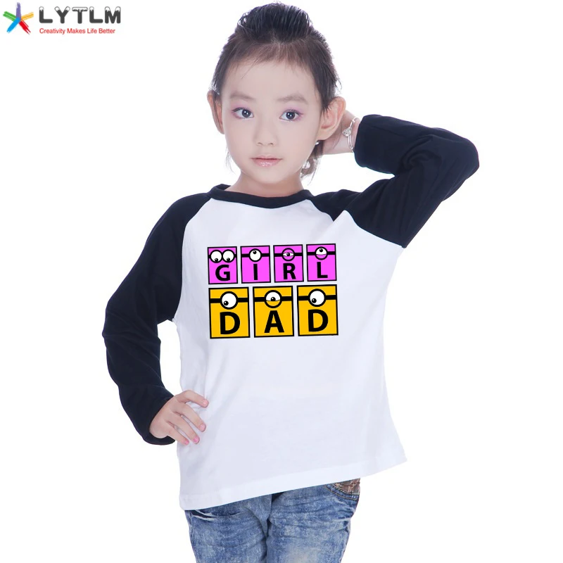 LYTLM/рубашки для девочек, Camiseta Princesas, топы для маленьких девочек, футболка для девочек с длинными рукавами в стиле рок-н-ролл, Kleding Meisjes Dadys, рубашка для маленьких девочек