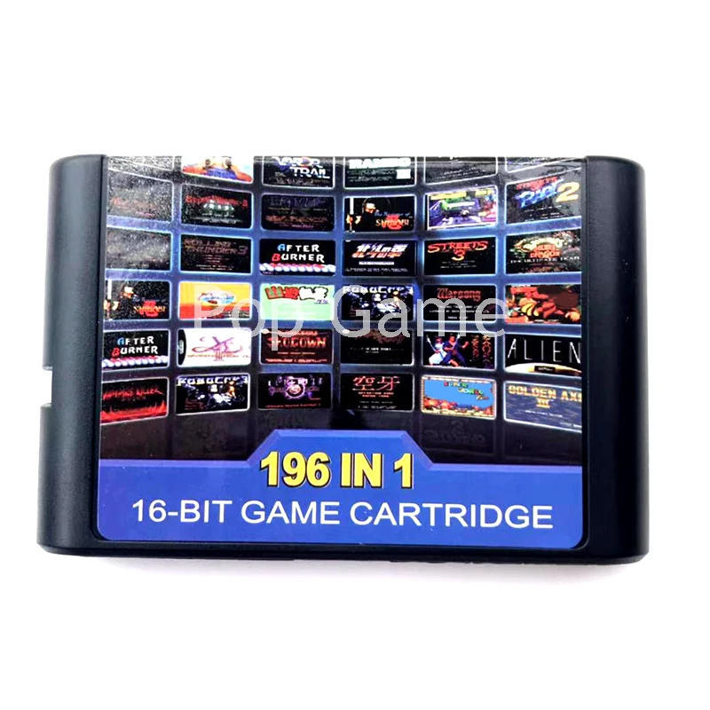 Лидер продаж игровая коллекция 196 в 1 для 16 бит SEGA GENESIS MegaDrive с неограниченным