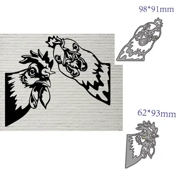 

metal cutting dies cut die mold Animal chicken decoration Scrapbook paper craft knife mould blade punch stencils dies