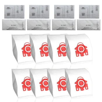 

8pcs Dust Bag + 4pcs Filters For Miele 8 Bags S500 – S558 S300i – S256i Synthetic Vacuum Cleaner New