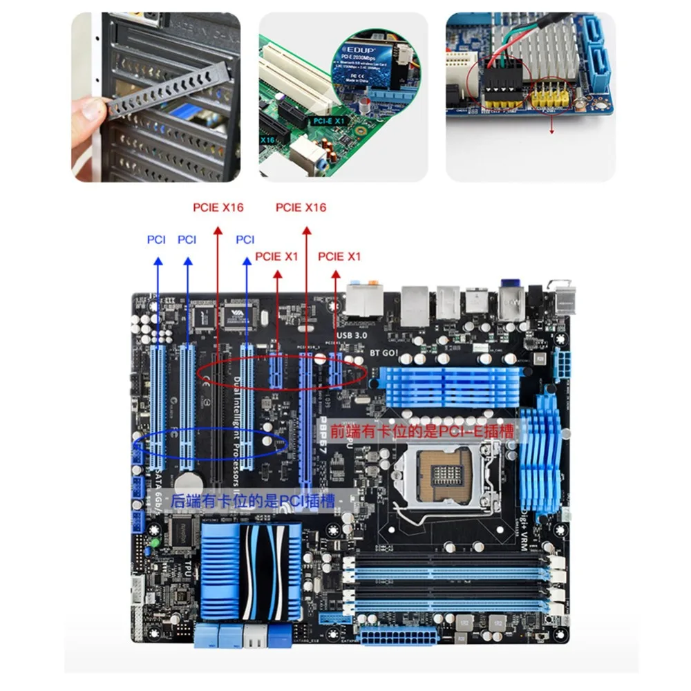 2,4 ГГц/5 ГГц Bluetooth 5,0 беспроводная сетевая карта Встроенный адаптер PCI-E порт 2* 5dBi двойная антенна поддержка win10 64-разрядный Системы