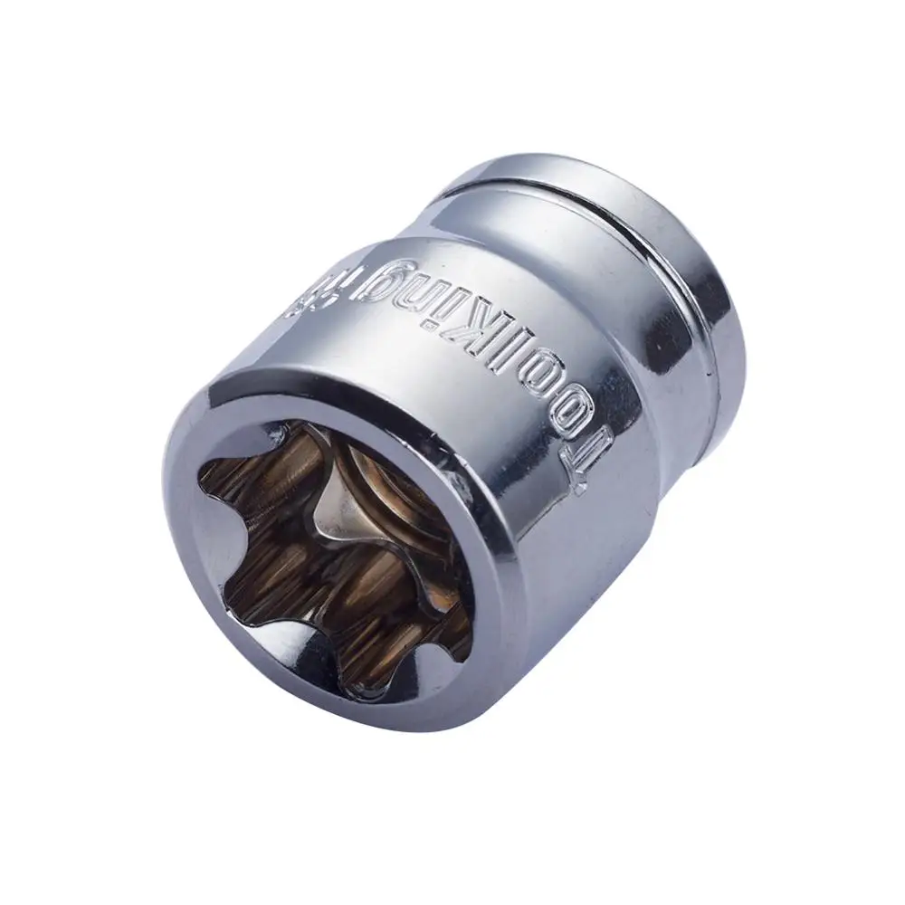 E20 x1pcs 3/" Привод E8~ E20, короткий рукав, 6 точек, гайка, шестигранная, Torx, ударная розетка, хром-ванадиевая сталь, 6-точечная розетка, 1 шт./2 шт - Цвет: E20 x1pcs