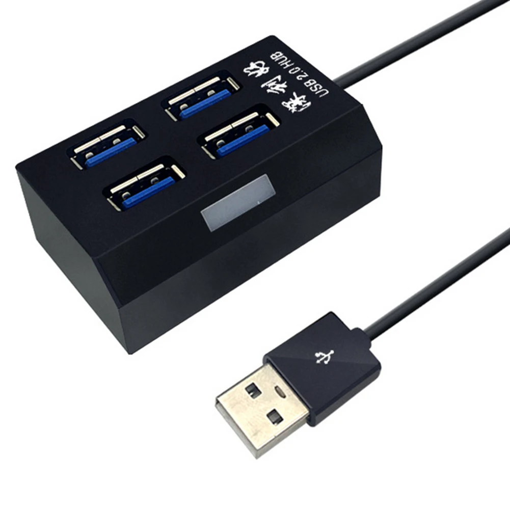 

Universal Easy Apply Portable Multiple ABS Extender Home High Speed PC Splitter USB Hub Durable 4 Port Compact