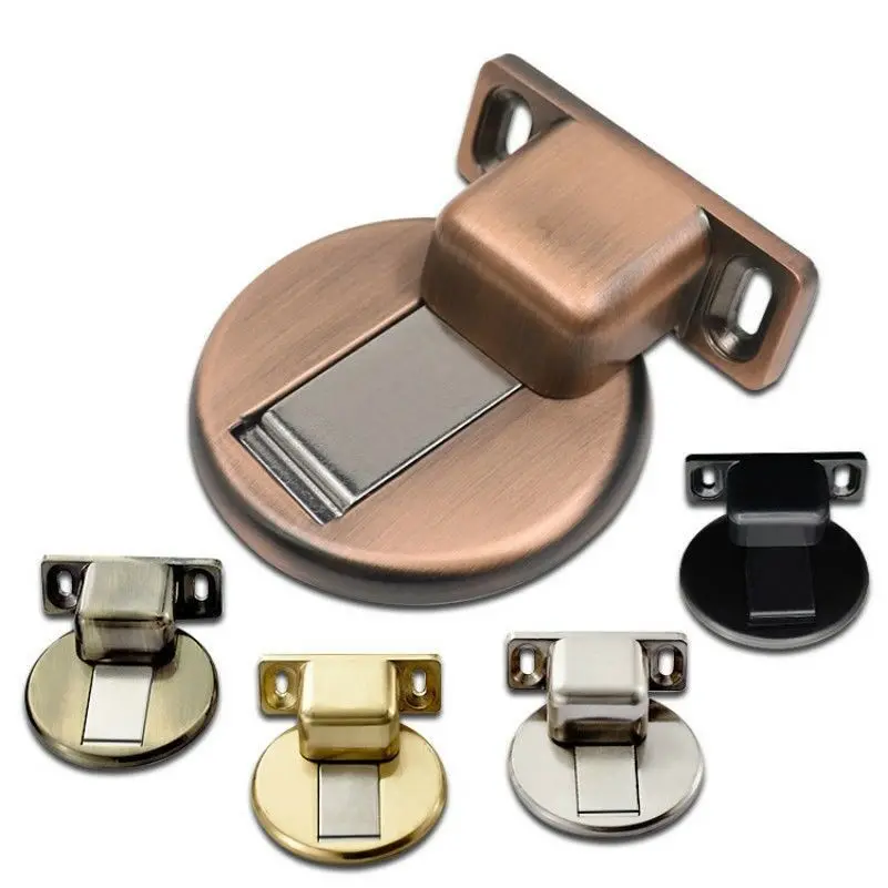 

Suction Door Stops Invisible Anti-collision Punch Zinc Alloy Magnetic for Home GQ999