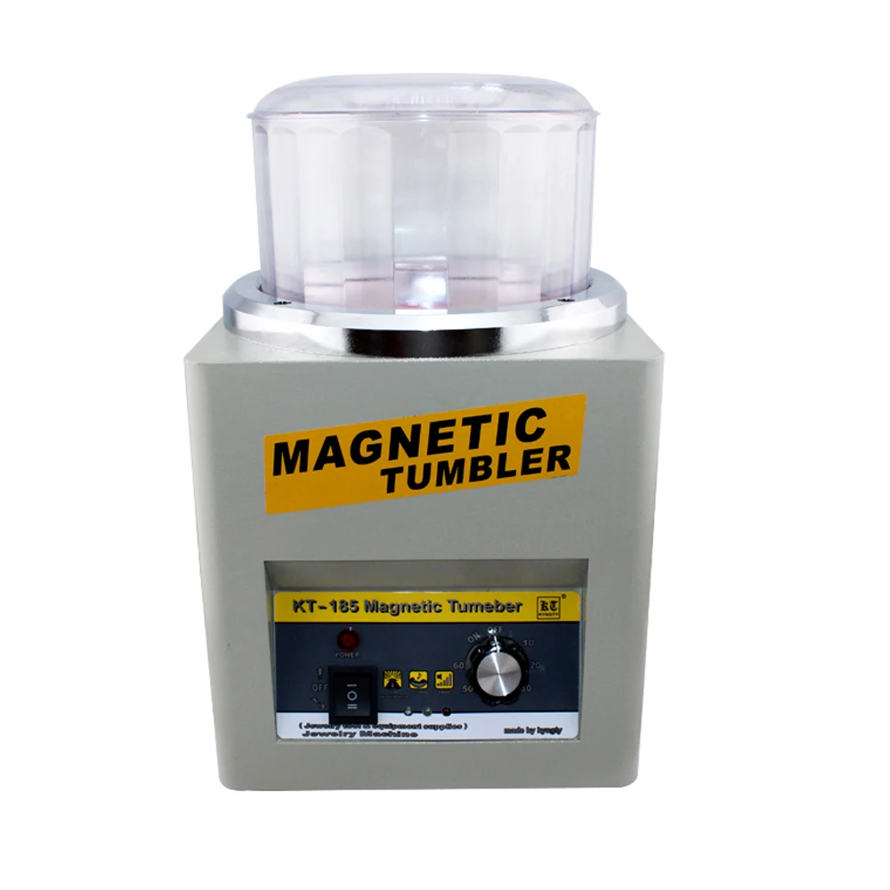 NIUPIKA KT-185 Magnetic Tumbler Polishing Machine with Adjustable Speed for Jewelry Polisher Finishing 220V/110V