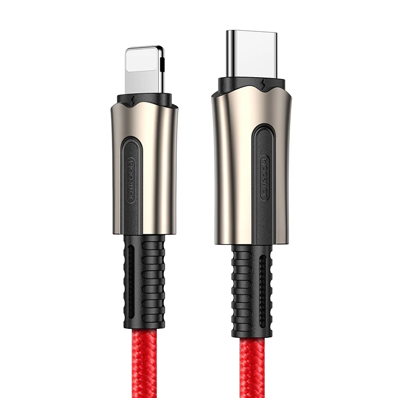 Joyroom USB C для быстрой зарядки Lightning Кабель для iPhone XR 11 Pro Max 7 8 Plus зарядный USB кабель PD Зарядное устройство USB C шнур - Цвет: Red