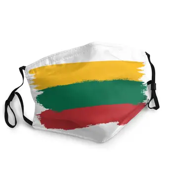 

Lithuania Flag Non-Disposable Face Mask Printed Anti Bacterial Dustproof Mask Protection Mask Respirator Mouth Muffle
