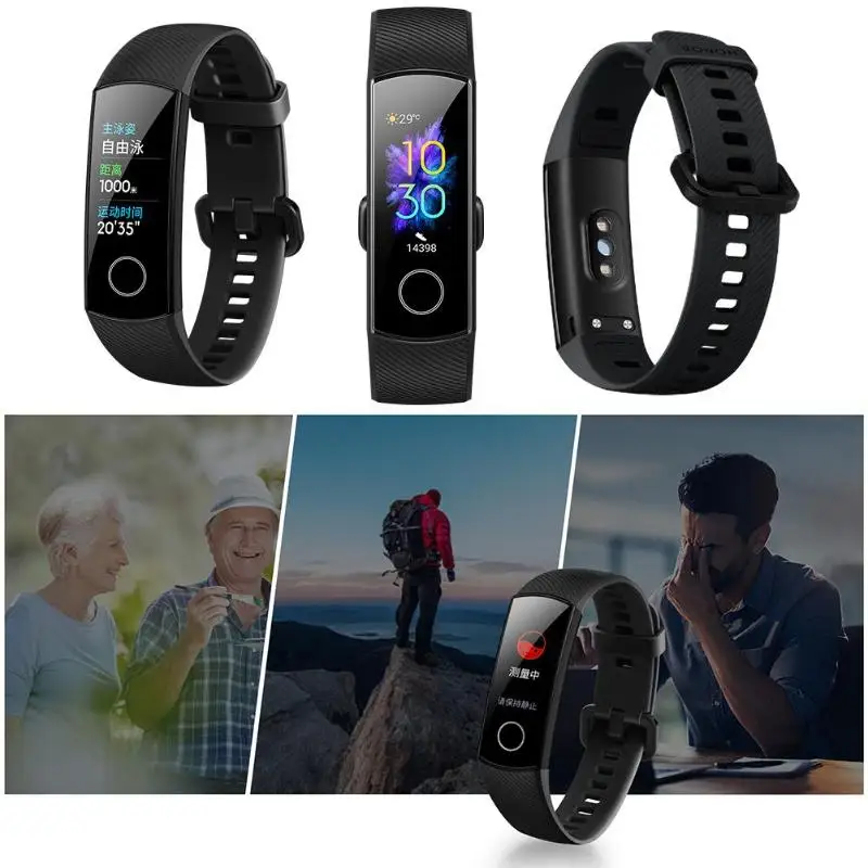 Смарт-браслет huawei Honor Band 5 Oximeter с сенсорным экраном, магический цвет, распознавание пульса, сна, 5
