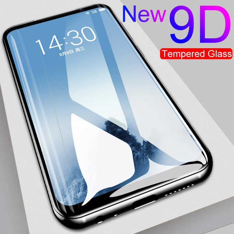 9D защита экрана из закаленного стекла для Meizu 16 16T 16X16 S 16XS X8 V8 Pro M8 Lite Note 8 9 M8C полное покрытие защитная пленка