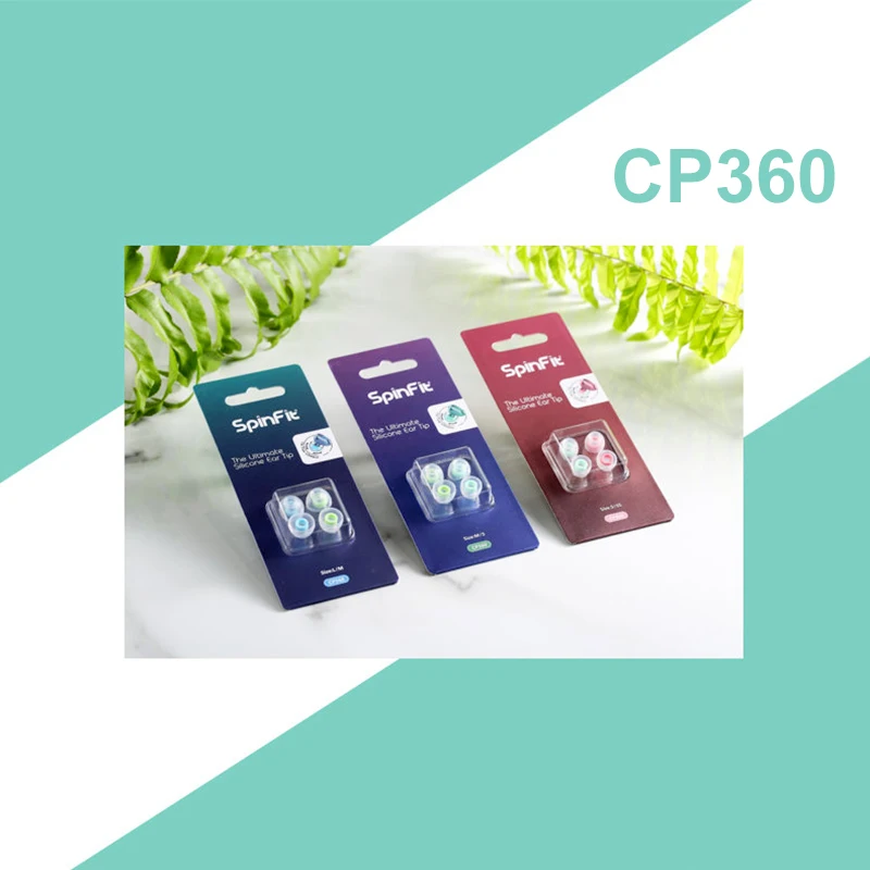 DUNU SpinFit CP360 силиконовые наушники для истинных беспроводных Bluetooth наушников CP-360 1 карта с 2 шт(Маленький/очень маленький