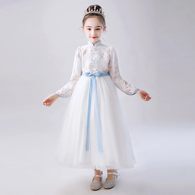White long sleeve birthday dress Clearance
