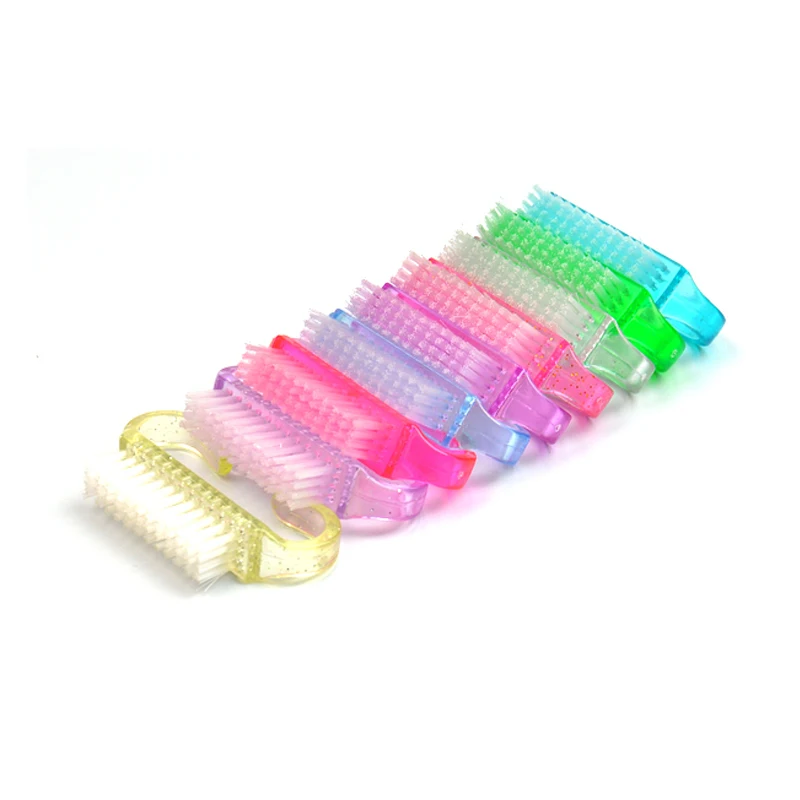 

Hot Sale Cleaning Nail Brush Finger Nail Care Dust Clean Handle Scrubbing Brush Remove Manicure Pedicure Machine Tools Brush