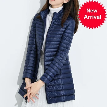 

Down Coat Women 2020 New Winter Warm Hooded Jacket Ultra Light 90% Duck Down Jacket Warm Parka Casual Long Jacket Female