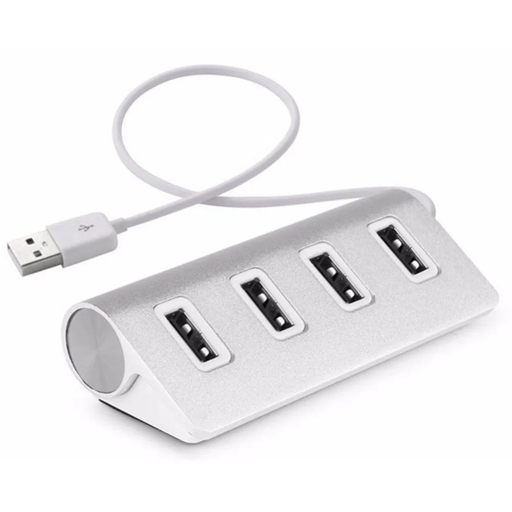 Алюминиевый сплав высокого Скорость 4-Порты и разъёмы USB 2,0 Multi HUB разветвитель для ПК MAC USB-C до 4 Порты USB 2,0 концентратор для Mac OS 9,1/Windows XP/7/10
