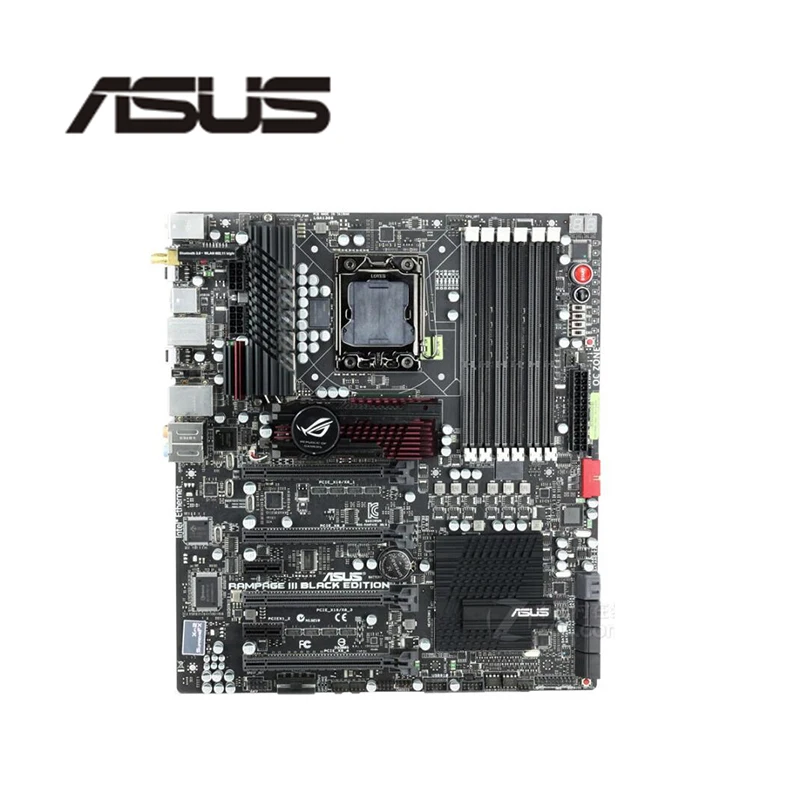 Для ASUS Rampage III Black Edition используется оригинальная материнская плата LGA 1366 DDR3 X58 X58M