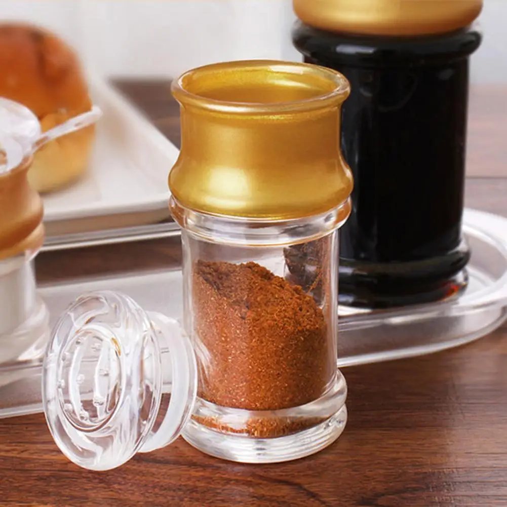 Seasoning Oil Pot Acrylic Transparent Spice Jar Leak-proof Soy Sauce Vinegar Bottle Pepper Kitchen Storage Gadgets | Дом и сад