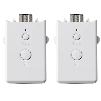 

2pcs/box Dual Pack Stable Handle White Gamecube Accessory Plug In Easy Use Portable Professional Controller Adapter For Wii U