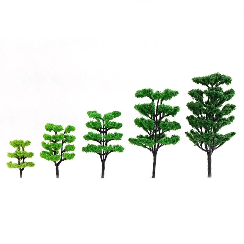 

Artificial Plastic Tree Model Scenery Railroad Decoration Building Miniature Landscape Accessories