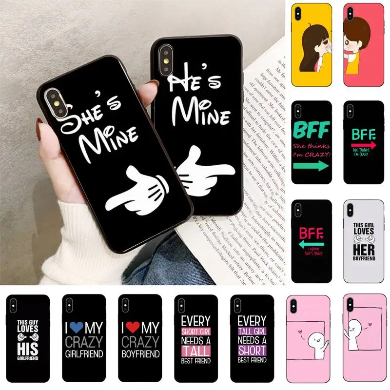 TOPLBPCS mr и Mrs пара BFF чехол для телефона iPhone 11 8 7 6 6S Plus plus X XS MAX 5 5S XR 12 Pro max se 2020