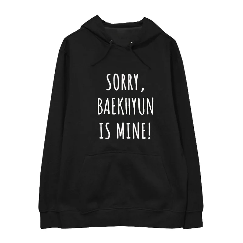 Новинка корейский Свободный свитшот с капюшоном kpop EXO для мужчин и женщин