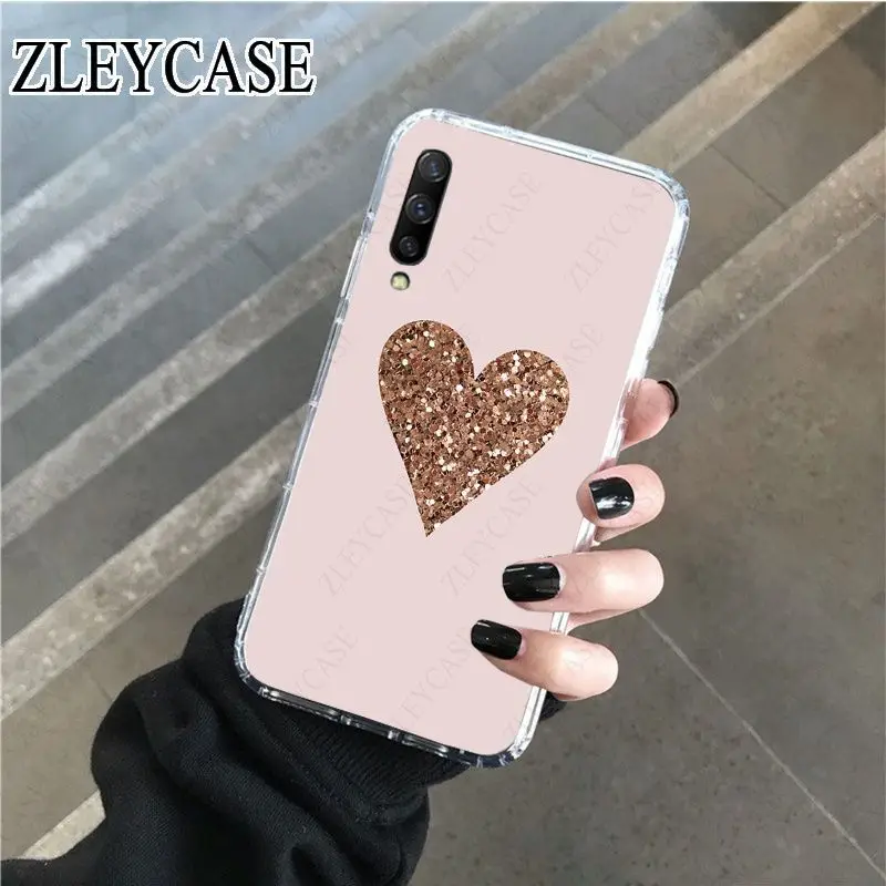 Gold Rose Love heart