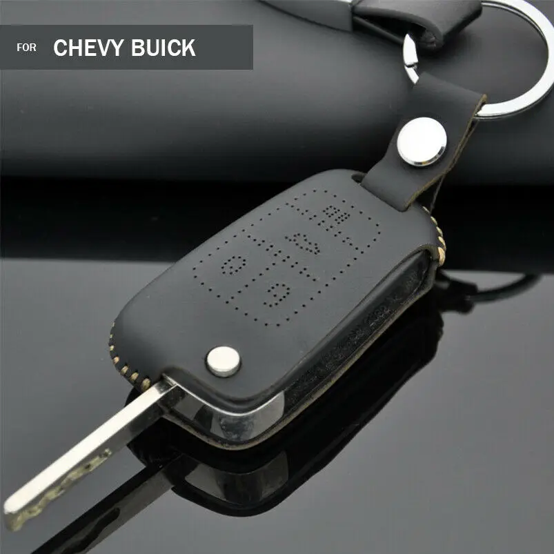 

Handmade Leather Car Key Fob Cover Holder Bag For Buick Chevrolet Cruze Opel Vauxhall Chevy Encore Astra Corsa E Insignia Zafira