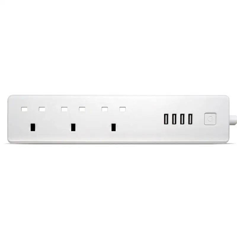 Smart Wifi Power Strip 4 USB Ports and 3 Plug Power Socket Remote Control With Wireless Alexa Voice Assistant