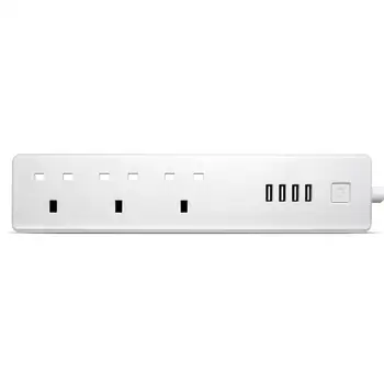 

Smart Wifi Power Strip 4 USB Ports and 3 Plug Power Socket Remote Control With Wireless Alexa Voice Assistant